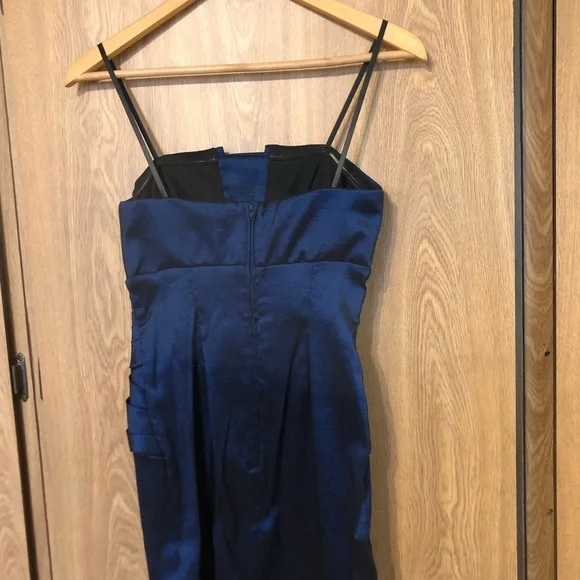 Xscape Navy Strapless Dress - Picture 4 of 7